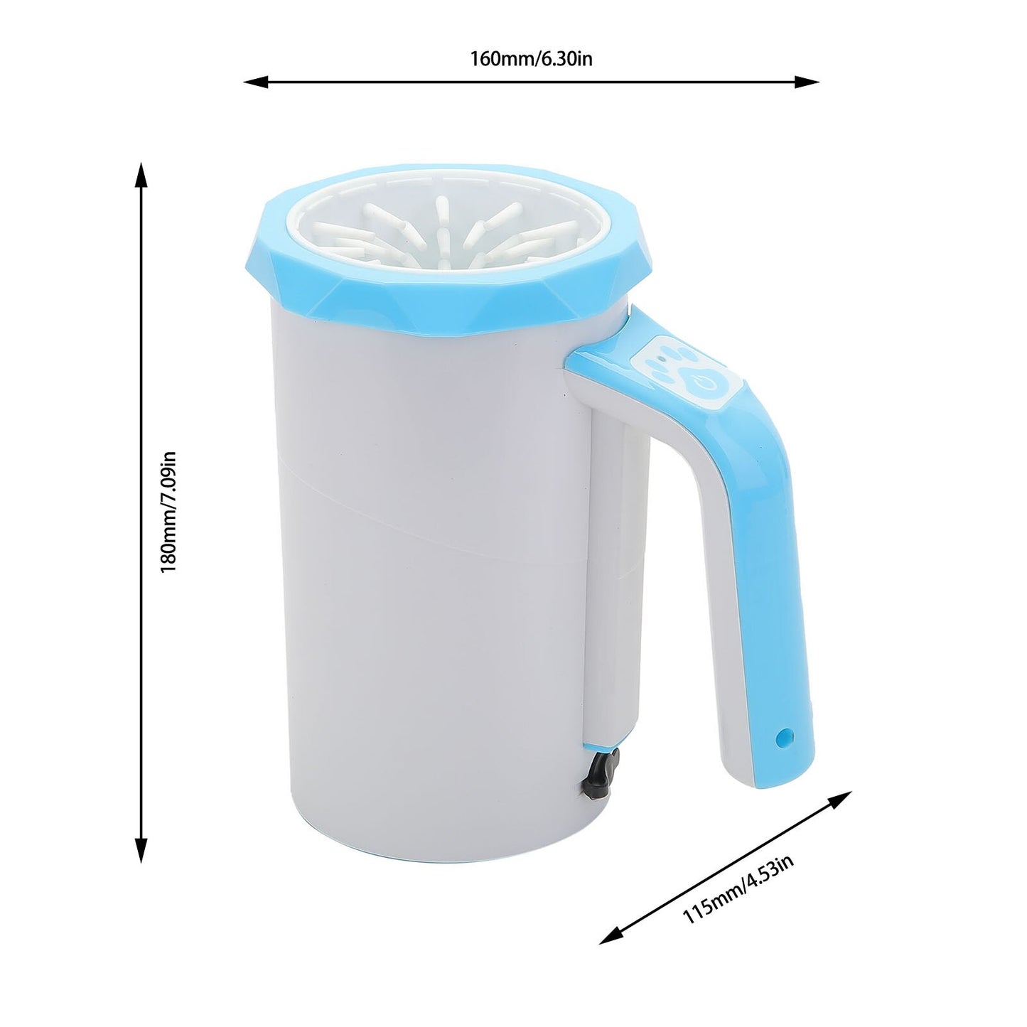 Portable Automatic Dog Paw Cleaner and Grooming Brush