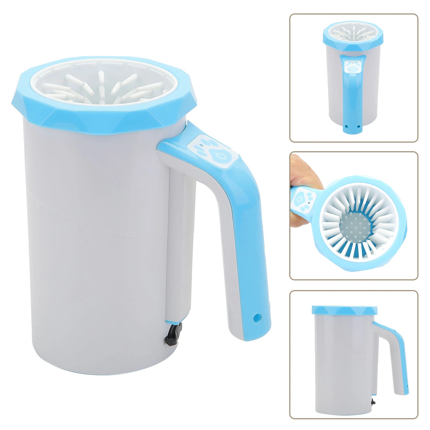 Portable Automatic Dog Paw Cleaner and Grooming Brush