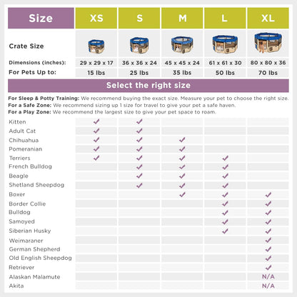 Pop-Up Pet Playpen with Travel Carrier: Medium Size