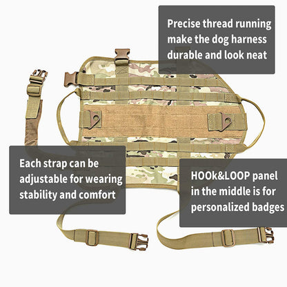 "Commando Canine Camo Vest: The Ultimate Pupper Gear for Secret Missions XL"