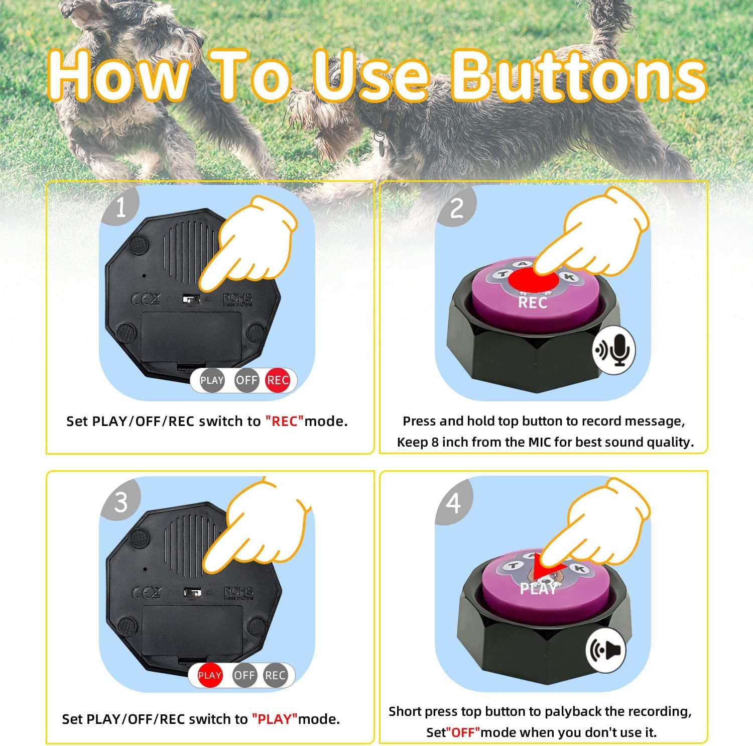 Train your dog to speak human with these magical talking buttons!