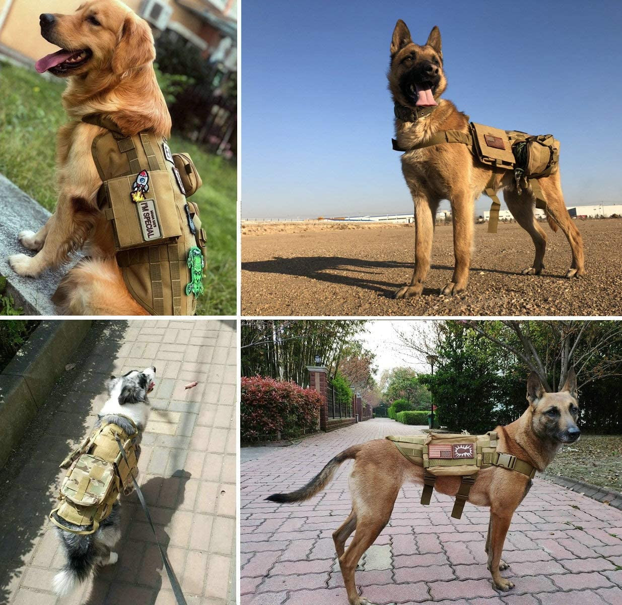 "Commando Canine Camo Vest: The Ultimate Pupper Gear for Secret Missions XL"